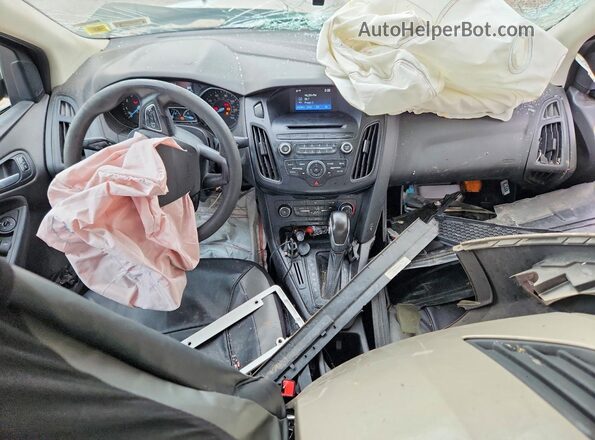 1FADP3F28HL264087 2017 FORD FOCUS Tan Widok deski rozdzielczej