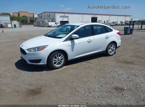 1FADP3F28JL328358 2018 FORD FOCUS White წინა მარცხენა ხედი სამი მეოთხედიდან