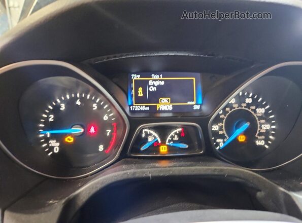 1FADP3F29GL313246 2016 FORD FOCUS Black Widok zestawu wskaźników