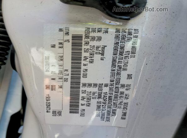 1FADP3F2XGL399201 2016 FORD FOCUS White Engine compartment view