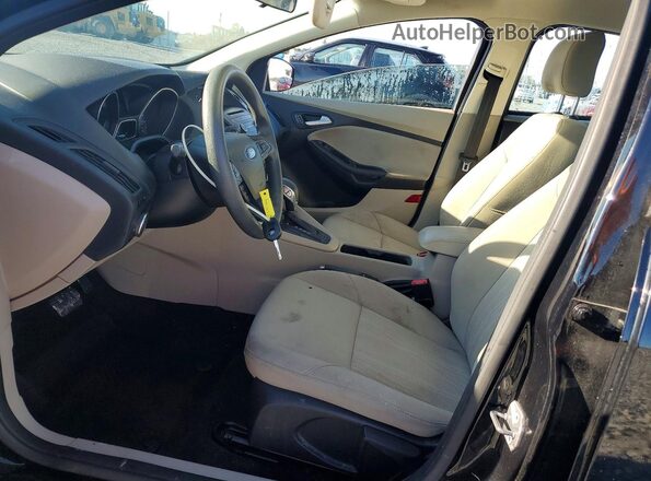 1FADP3F2XHL275107 2017 FORD FOCUS Black წინა სალონის ხედი