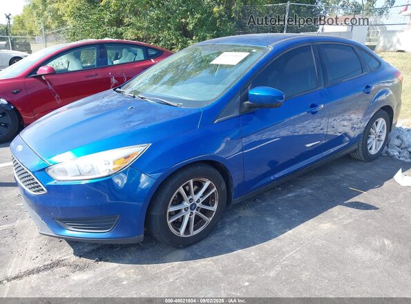 1FADP3F2XJL237057 2018 FORD FOCUS Blue Przód lewy