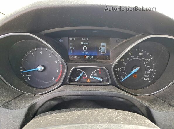 1FADP3FE1GL378943 2016 FORD FOCUS White Instrument cluster view