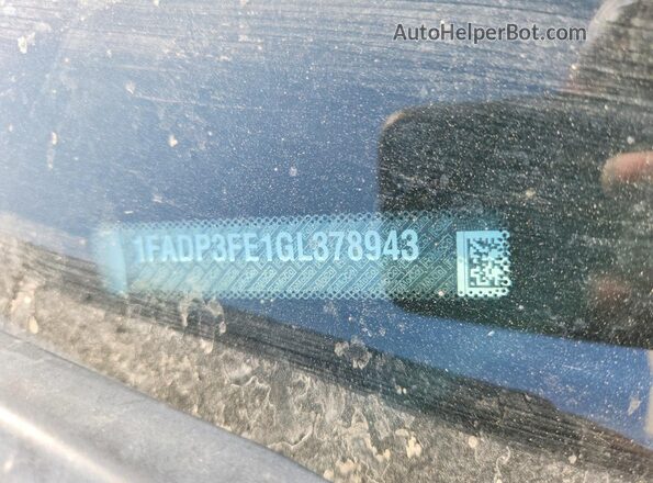 1FADP3FE1GL378943 2016 FORD FOCUS White Engine compartment view
