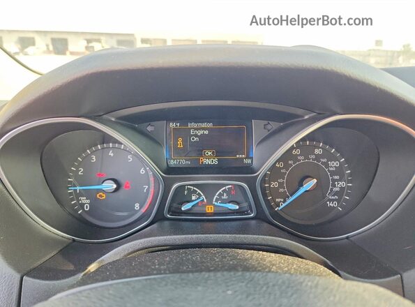 1FADP3FE8HL289825 2017 FORD FOCUS Silver Instrument cluster view