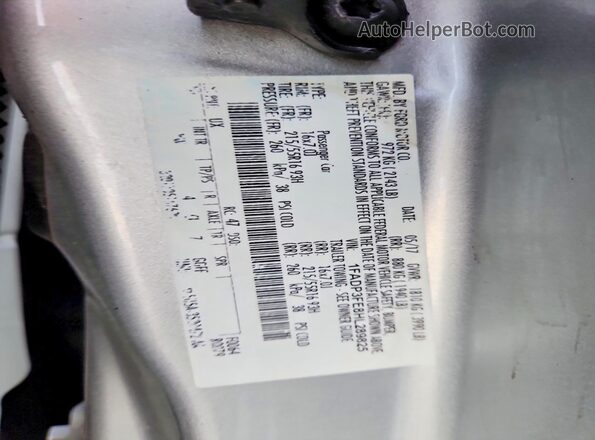 1FADP3FE8HL289825 2017 FORD FOCUS Silver Engine compartment view