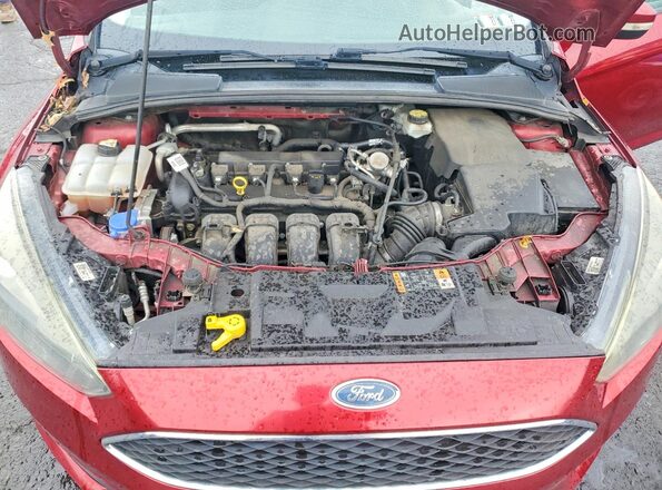 1FADP3H24HL305697 2017 FORD FOCUS Red Vista interior trasera
