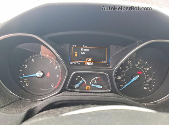 1FADP3H24HL305697 2017 FORD FOCUS Red Vista del cuadro de instrumentos