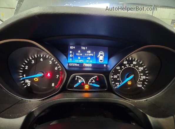 1FADP3H28JL220707 2018 FORD FOCUS Silver Вид щитка приладів