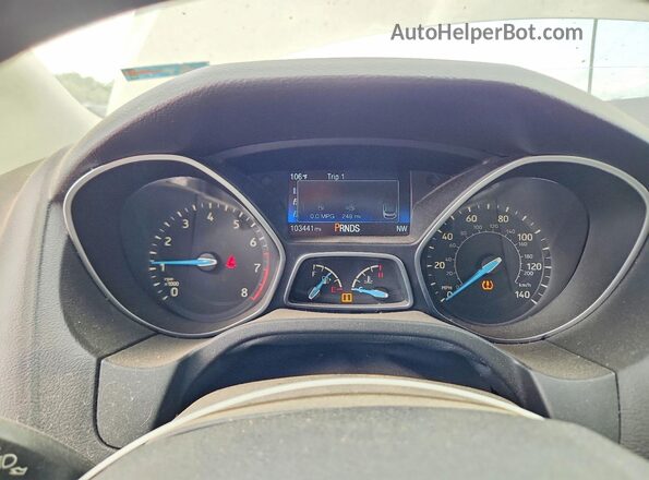 1FADP3H28JL229505 2018 FORD FOCUS Tan Instrument cluster view