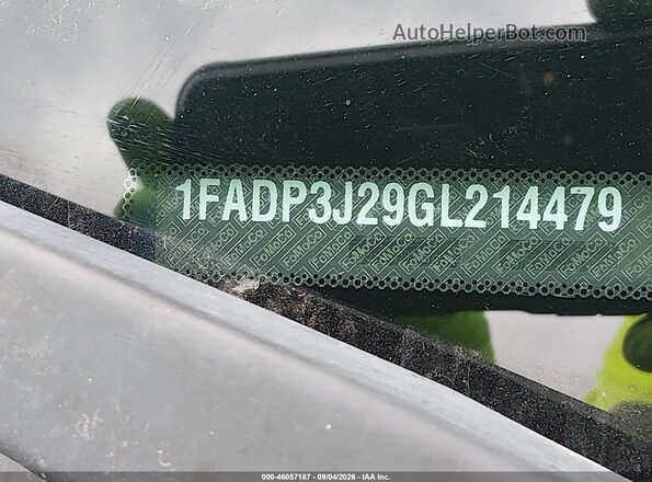 1FADP3J29GL214479 2016 FORD FOCUS Blue Շարժիչի բաժամունքի տեսք