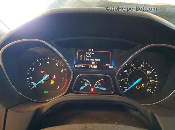 1FADP3K21GL247782 2016 FORD FOCUS Blue Vista del cuadro de instrumentos