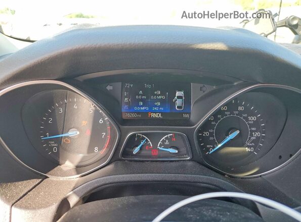 1FADP3K21JL267036 2018 FORD FOCUS Gray Instrument cluster view