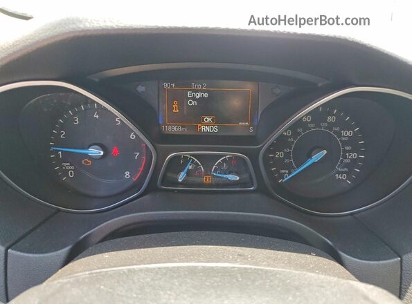 1FADP3K23GL362643 2016 FORD FOCUS Black ხელსაწყოთა პანელის ხედი