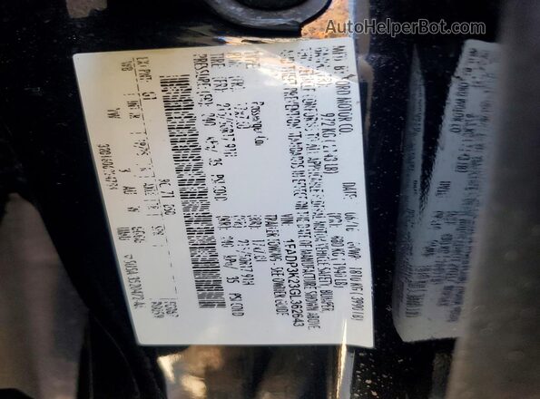 1FADP3K23GL362643 2016 FORD FOCUS Black VIN კოდის სტიკერის ხედი