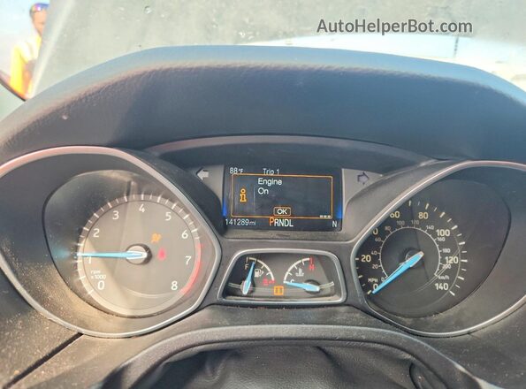 1FADP3K27GL213720 2016 FORD FOCUS Black Widok zestawu wskaźników