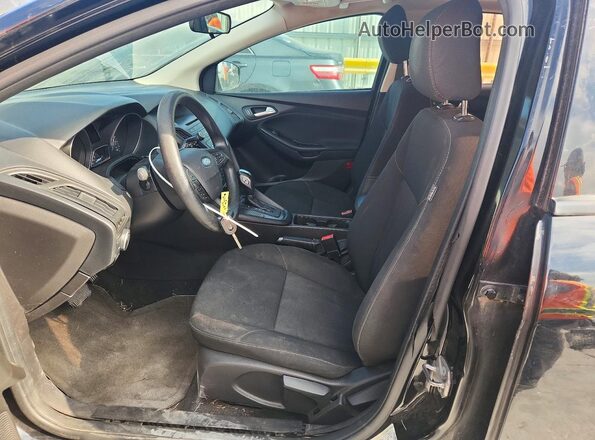 1FADP3K27GL213720 2016 FORD FOCUS Black Widok wnętrza z przodu
