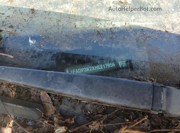1FADP3K2XHL217956 2017 FORD FOCUS Silver VIN sticker view