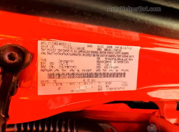 1FADP3L96GL227409 2016 FORD FOCUS Red Widok komory silnika