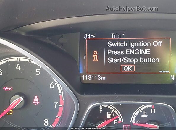 1FADP3L97GL327681 2016 FORD FOCUS ST Черный 