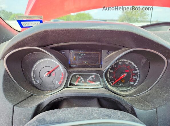 1FADP3L99HL229690 2017 FORD FOCUS Red Widok zestawu wskaźników