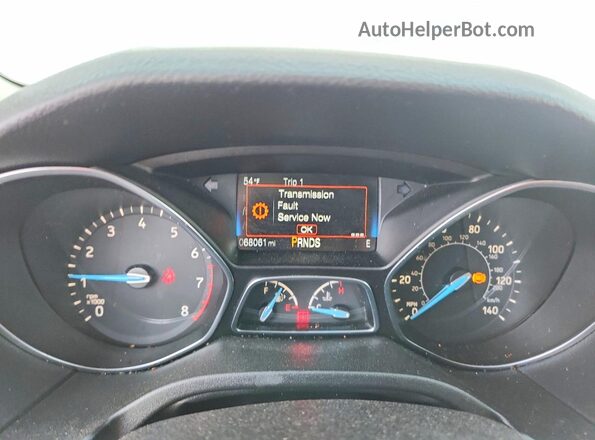 1FADP3M21JL224586 2018 FORD FOCUS White Instrument cluster view