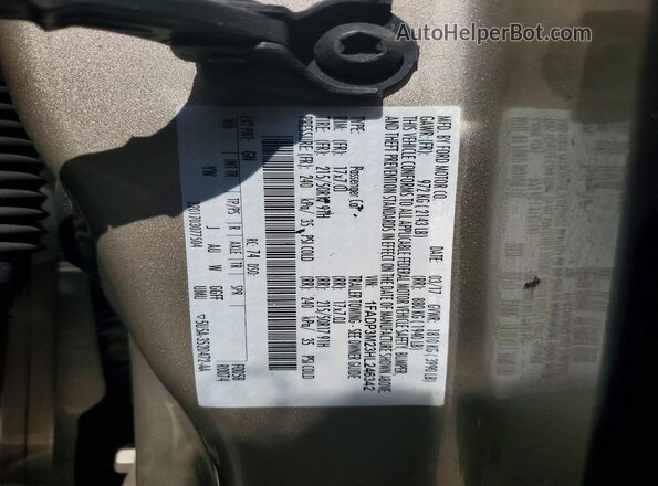 1FADP3M23HL246342 2017 FORD FOCUS Gold VIN կոդի պիտակի տեսք