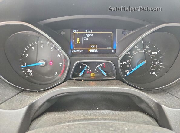 1FADP3M25JL230553 2018 FORD FOCUS Black Instrument cluster view