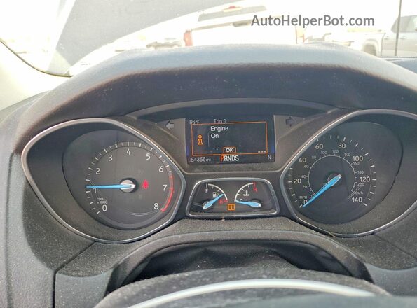 1FADP3M28JL236864 2018 FORD FOCUS Charcoal Instrument cluster view