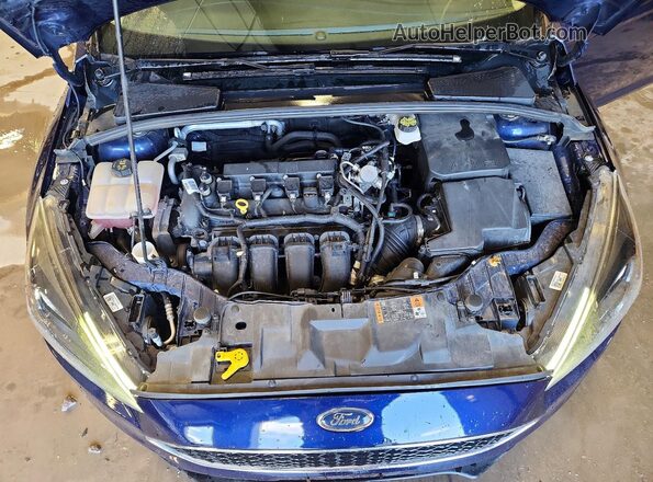 1FADP3M29HL346705 2017 FORD FOCUS Синий Вид задней части салона