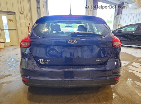 1FADP3M29HL346705 2017 FORD FOCUS Синий Вид сзади