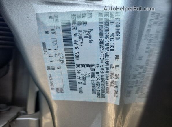 1FADP3M2XHL210552 2017 FORD FOCUS Silver Շարժիչի բաժամունքի տեսք