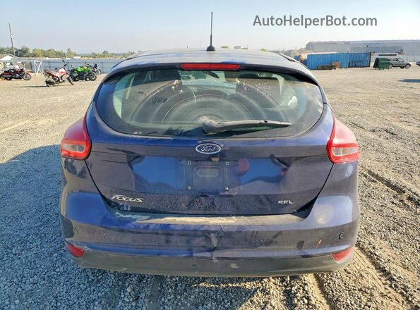 1FADP3M2XHL263834 2017 FORD FOCUS Blue Вид ззаду