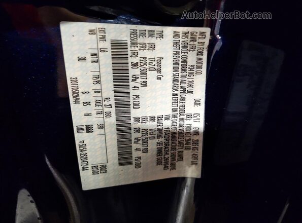 1FADP3R43HL269940 2017 FORD FOCUS Blue Engine compartment view
