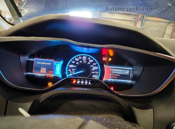 1FADP3R43HL269940 2017 FORD FOCUS Blue Instrument cluster view