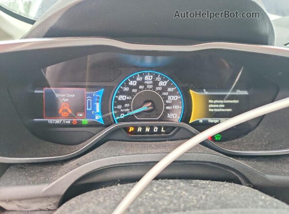 1FADP5AU2GL116505 2016 FORD C-MAX Синий Вид щитка приборов
