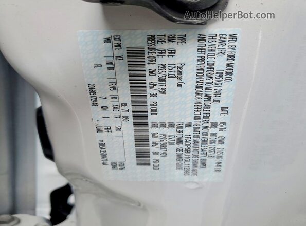 1FADP5BU1GL112993 2016 FORD C-MAX White 360 interior view