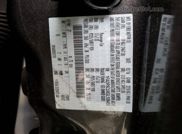 1FADP5CU0GL108450 2016 FORD C-MAX White Շարժիչի բաժամունքի տեսք