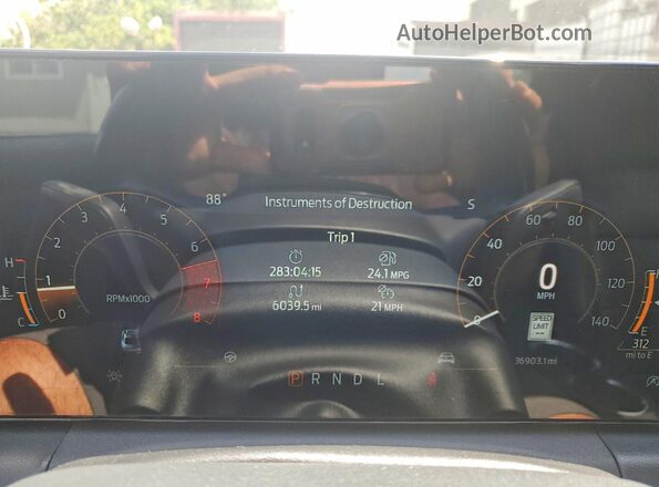 1FAGP8UH4R5134329 2024 FORD MUSTANG Red Vista del cuadro de instrumentos