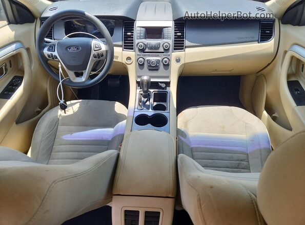 1FAHP2D87KG100977 2019 FORD TAURUS White Առջևի վահանակի տեսք