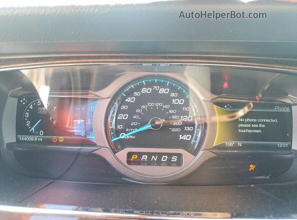 1FAHP2F8XJG109815 2018 FORD TAURUS Gold ხელსაწყოთა პანელის ხედი