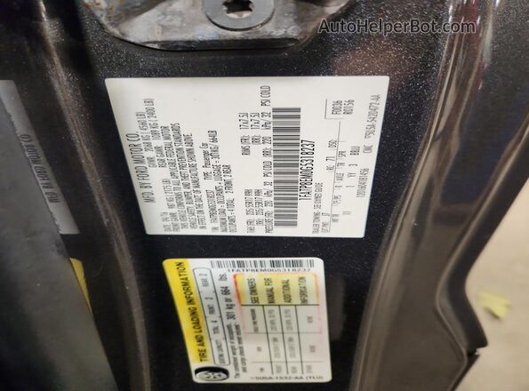 1FATP8EM0G5318237 2016 FORD MUSTANG Серый Вид наклейки с VIN-кодом
