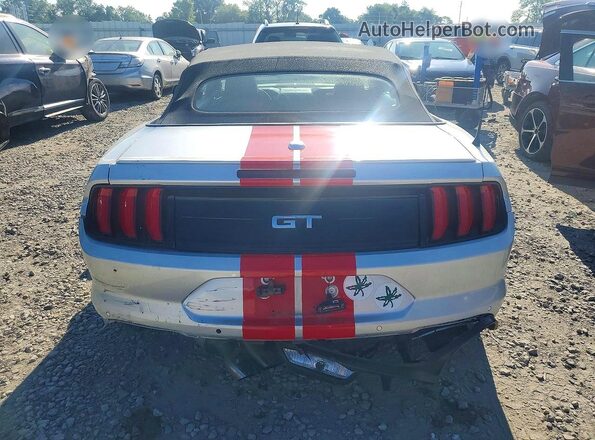 1FATP8FF0K5163665 2019 FORD MUSTANG Silver Вид ззаду