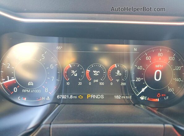 1FATP8FF0K5163665 2019 FORD MUSTANG Silver Вид щитка приладів