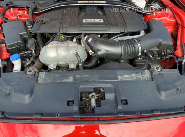 1FATP8FF2N5116545 2022 FORD MUSTANG Red უკანა სალონის ხედი