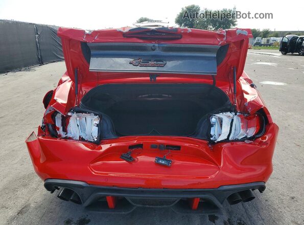 1FATP8FF2N5116545 2022 FORD MUSTANG Red უკანა ხედი