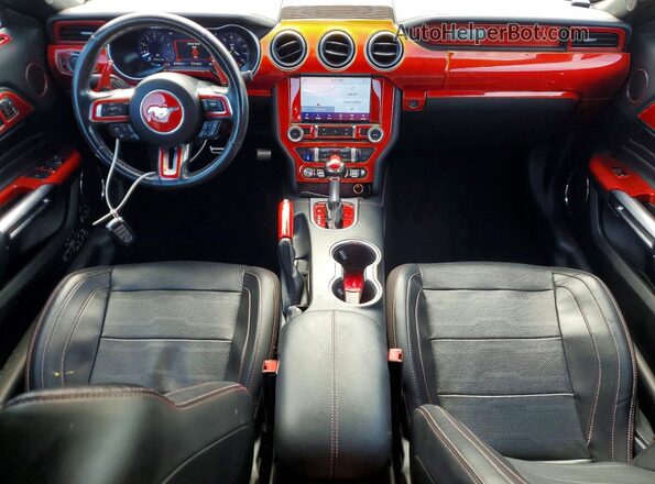 1FATP8FF2N5116545 2022 FORD MUSTANG Red წინა პანელის ხედი