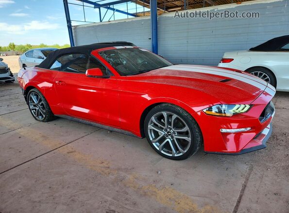 1FATP8UH0J5104666 2018 FORD MUSTANG Red Передня права чверть