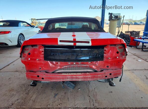 1FATP8UH0J5104666 2018 FORD MUSTANG Red Вид ззаду