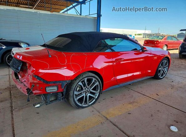 1FATP8UH0J5104666 2018 FORD MUSTANG Red Задня права чверть
